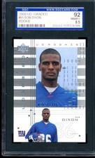 Ron Dixon Rookie Card 2000 U.D. Graded #91 SGC 8.5. rookie card picture