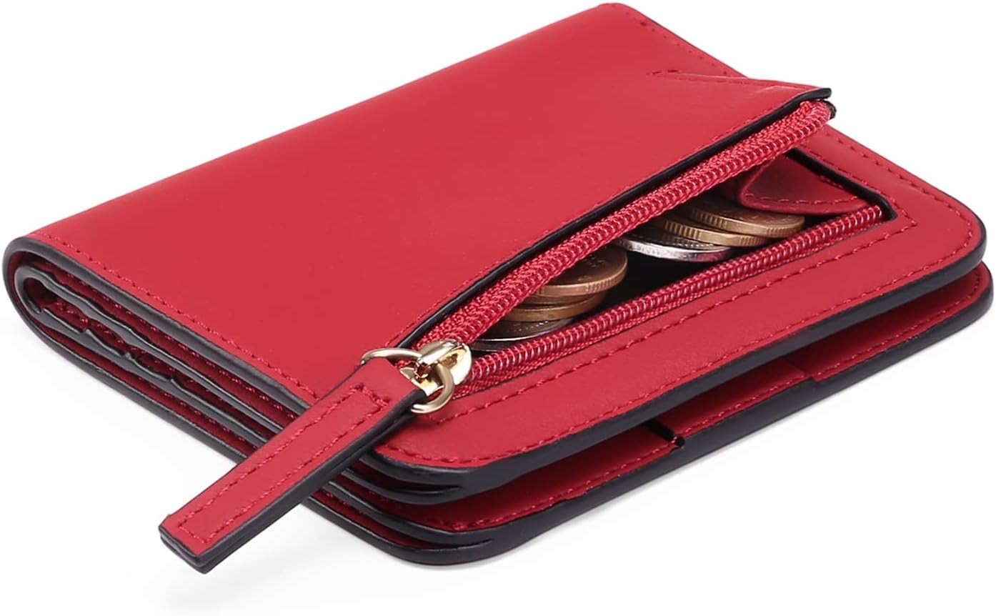 GAEKEAO Women's Wallet RFID Blocking Leather Compact Bi-fold Wallet for Woman Z