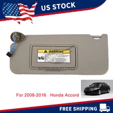 Left Driver Side Sun Visor Gray 83280TA5A51ZA  For 2008-2016 Honda Accord