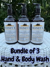 3 Pack Beekman 1802 Honey  Orange Blossom Hand Body Wash 12.5 oz with Pumps Lot