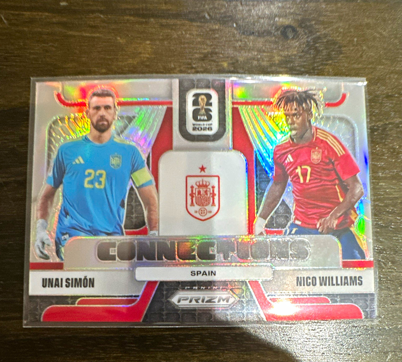 Panini 2026 Prizm FIFA World Cup Soccer Nico Williams Unai Simon Spain #9 Silver