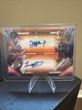 Jose Perdomo Luis Guanipa 2024 Bowman's Best ORANGE DUAL Auto 13/25 Card #DA-PG