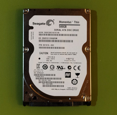 Seagate Momentus Thin 500GB | 7mm Slim | Low Hours | ST500LT012