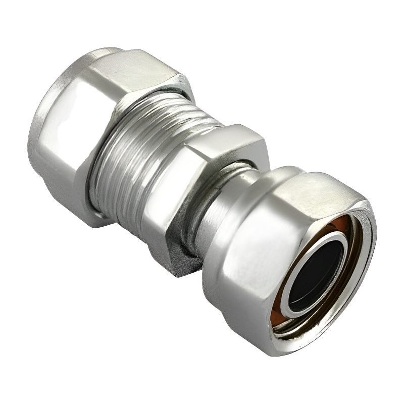 BAG OF 2 - 22mm x 3/4"" Straight Chrome Tap Connector - FREE Next-Day Delivery - Image 2