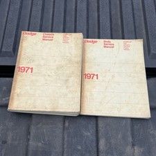 1971 Dodge Shop Manual Set Charger Challenger Coronet Dart Demon Polara Monaco