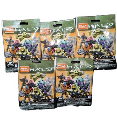 Lot Of 5 Mega Construx Halo Infinite Series 3 Blind Bag XBOX Mystery Toy Sealed