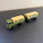 Matchbox Lesney  TP -15 Mercedes Truck & Trailer - Military & B P Autotanker