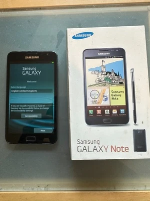 Samsung Galaxy Note GT-N7000 16GB Blue (O2 Network) Original S-Pen Working Used - Image 1 of 4