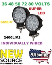 36 TO 80 VOLTS LED WORK LIGHT  9X3 W ELECTRIC VEHICLES / FORKLIFTS VHY47 PAIR 