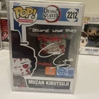 Funko Pop Demon Slayer Muzan Kibutsuji #2212 Pre-Release Toy Temple Autographed