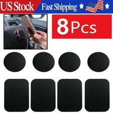 8 Pack Metal Plates Adhesive Sticker Replace For Magnetic Car Mount Phone Holder
