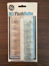 Vintage GE M3 FlashBulbs 12-Pack Unused NOS Camera Flash Bulbs Sealed Made in US