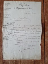 Comte de Chabrol, préfet, restauration, 1820