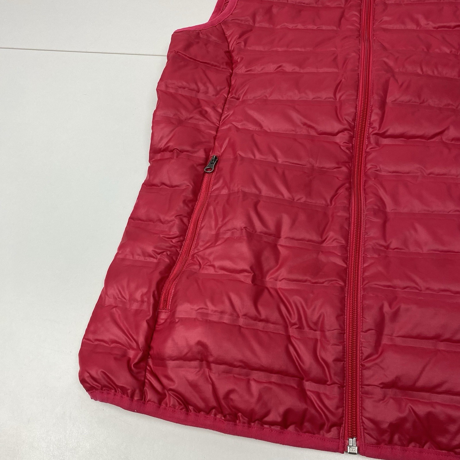 Columbia Womans M Medium Solid Deep Red Quilted F… - image 6