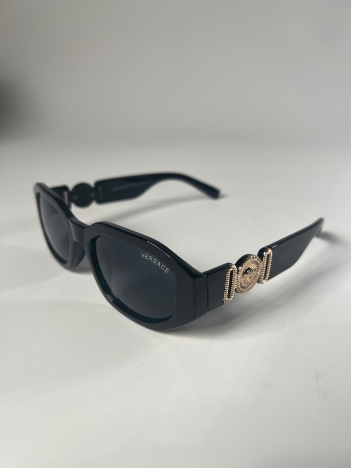 Versace VE4361 ‘Biggie’ Sunglasses - Black & Gold - Free Ship + Returns ✅
