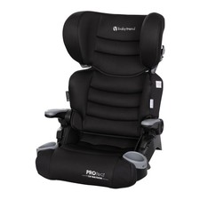 Folding Booster Seat 2-in-1 Midnight Black Lightweight Belt Positioning Baby
