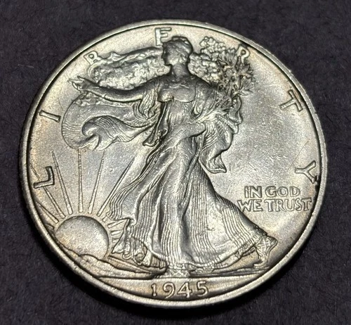 1945-S Walking Liberty Half Dollar AU