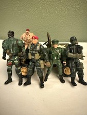 Vtg Tonka Army Jeep 6" Chap Mei Military Soldiers 4" Pre-Owned
