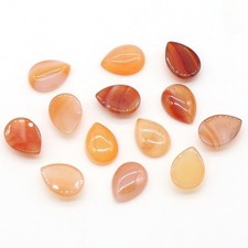 50pcs 13x18mm Natural Red Agate Stone Teardrop CAB CABOCHON DIY Jewelry Making