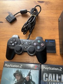 Working Sony PS2 SCPH-39001 w/ HDD, Cables, Controller, 8MB Card, Games