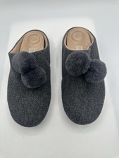 Fit Flop Christie Pom Pom Gray Slippers US Size 8