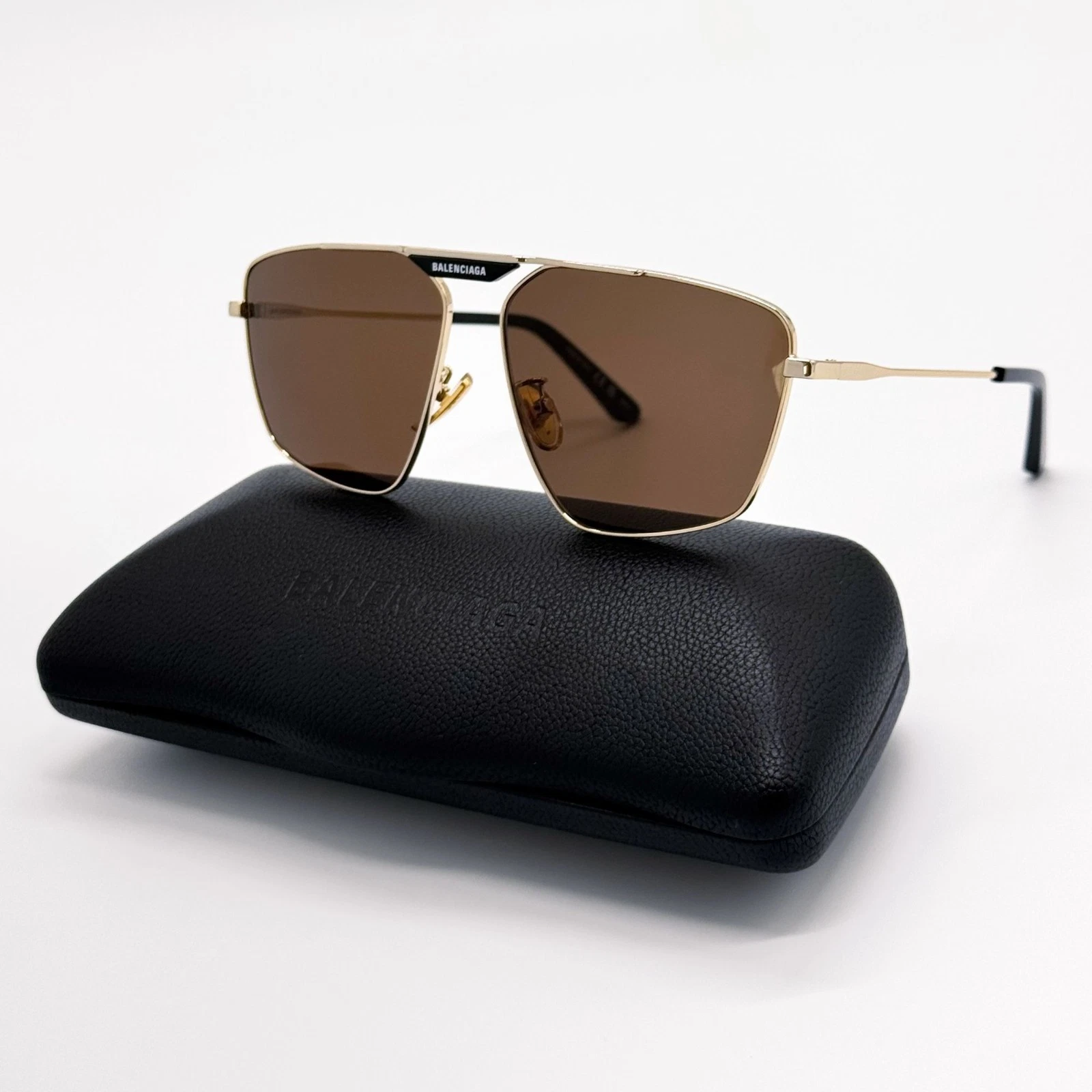 Balenciaga — NEW BALENCIAGA SUNGLASSES BB0246SA 003 GOLD MEN EYEWEAR BALENCIAGA