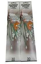 (2) Gonesh Incense Sticks Winter Meadow Siberian Iris - 30 Sticks Per Pack