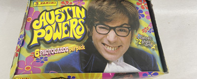 TOP FLAP OF BOX MISSING 1999 Austin Powers  Panini  Photo Cards 36 Sealed Packs