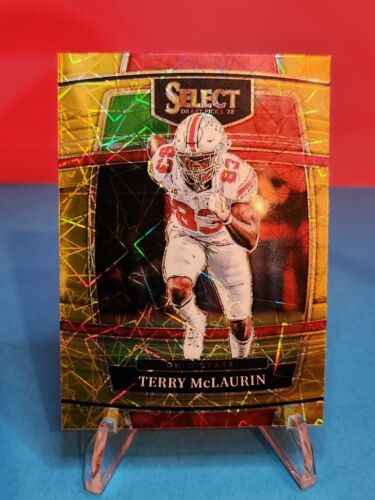 2022 Panini Select Draft Picks - Gold Lazer Prizm #83 Terry McLaurin Buckeyes - Picture 1 of 3