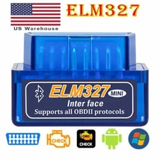 ELM327 OBD2 Code Reader Bluetooth Auto Diagnostic Tool OBDII Scanner Check Fault