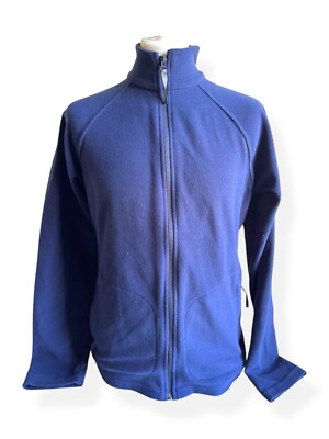 Berghaus Damen Fleecejacke XL Größe 16 blau durchgehender Reißverschluss Outdoor Wandermantel sehr guter Zustand
