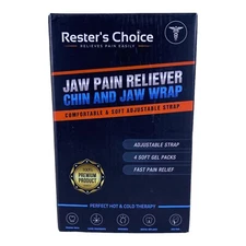Rester's Choice Jaw Pain Reliever Chin and Jaw Wrap NEW