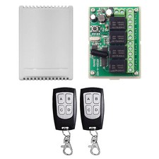 4-Channel Wireless Remote Control Switch With Receiver Transmitter 443MHz