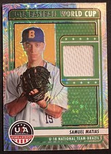 2023 Panini USA Baseball Fireworks Patch Samuel Matias/ Brazil 🇧🇷