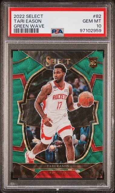 2022 Panini Select #82 Tari Eason Green Wave RC /50 PSA 10 GEM Rockets Rookie