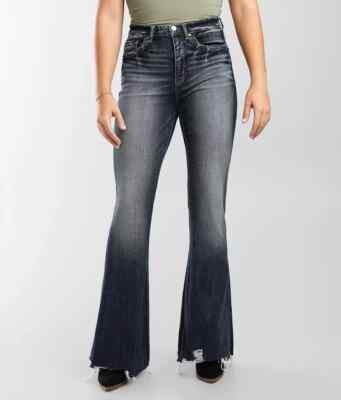 NEW $80 BKE Buckle Parker Super Flare stretch women's high rise jeans 26 x 29.5