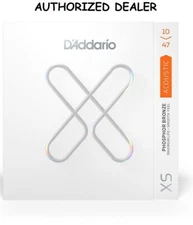 D'Addario XSAPB1047 Phosphor Bronze Acoustic Guitar Strings Extra Light 10-47 XS