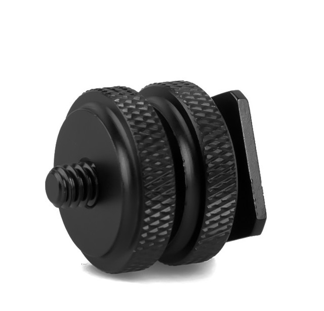 Hotshoe Adapter 1/4 " Tripod Thread Flash Shoe Adapter 1/4 Inch Thread