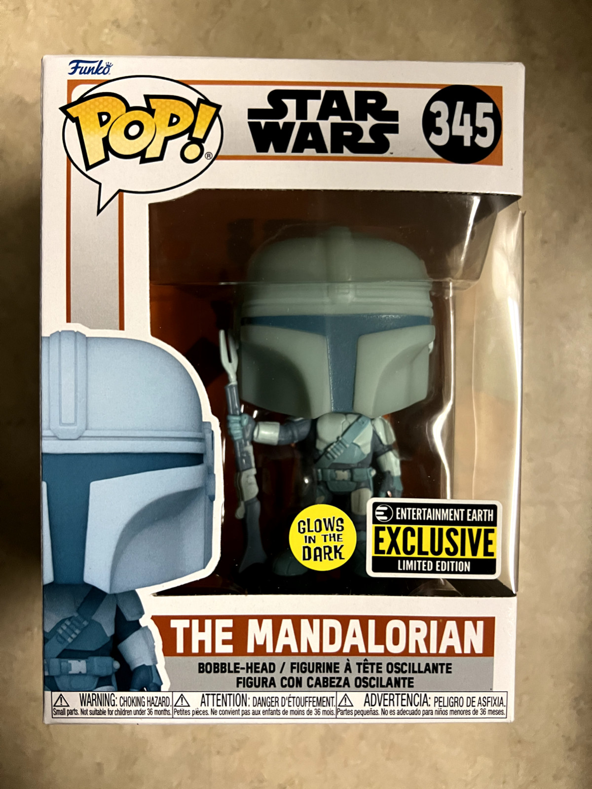 Funko Pop! Star Wars - The Mandalorian - Entertainment Earth Exclusive GITD 345