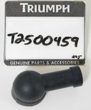 1 NEW Genuine 1994-2018 Triumph Many Models 90 Degree Rubber Boot Wire End Cap