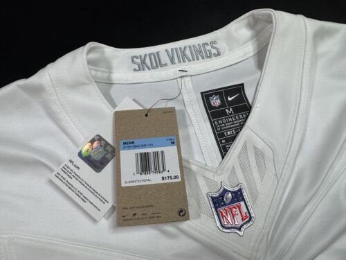 Medium Jefferson #18 Vapor FUSE Jersey Winter Warrior White Vikings Authentic - Bild 2 von 11