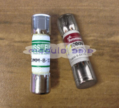 BUSSMANN DMM-B-44/100+DMM-B-11A 44mA 1000VAC/DC BUSS FUSE FOR MULTIMETER New