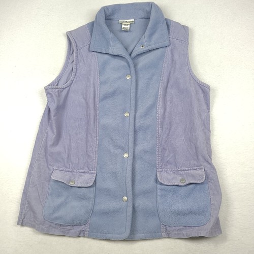 Millers Blue Fleece Vest Adult Womens Sleeveless Size 14 Polyester Winter - Picture 2 of 10