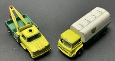 (2) Lesney Matchbox Series No.25 & 13 Petrol Tanker & Dodge Wreck Truck