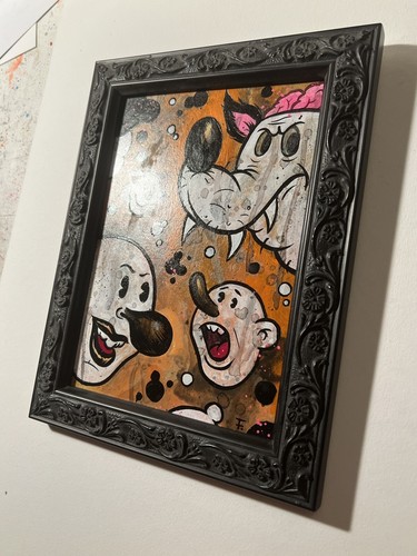 Original All The Better… Painting By Frank Forte 7x9 Acrylic On Canvas board - Picture 3 of 3