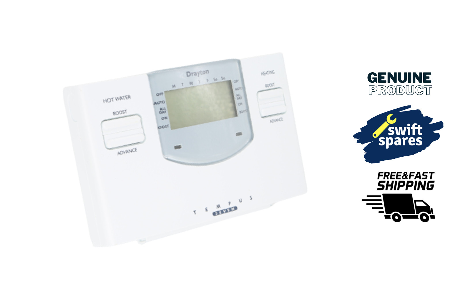 Drayton Tempus Seven 7 Day Central Heating Controller Programmer - NEW