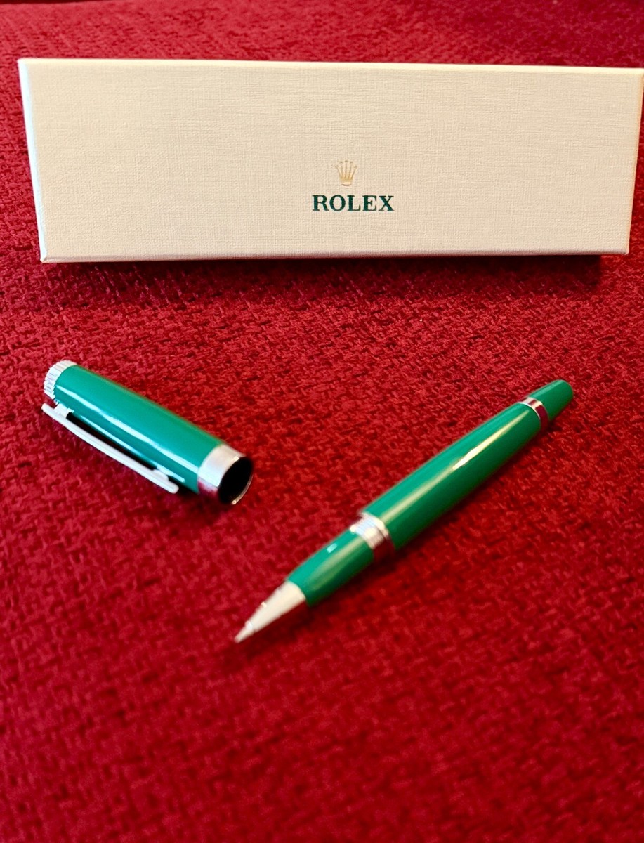Rolex AD VIP GIFT Emerald Executive Green Rollerball Pen, New In