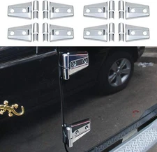 Door Hinge Covers Protector Trim Cover Chrome Kit Fits for Jeep Wrangler JK JKU