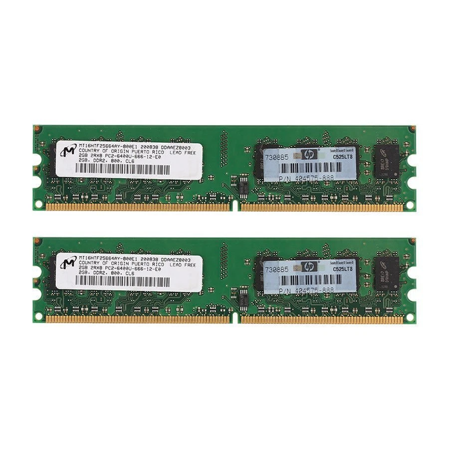 16GB 8GB 4GB 2G DDR2 800Mhz PC2-6400 240Pin DIMM Desktop Memory SDRAM Micron LOT - Image 4 of 4