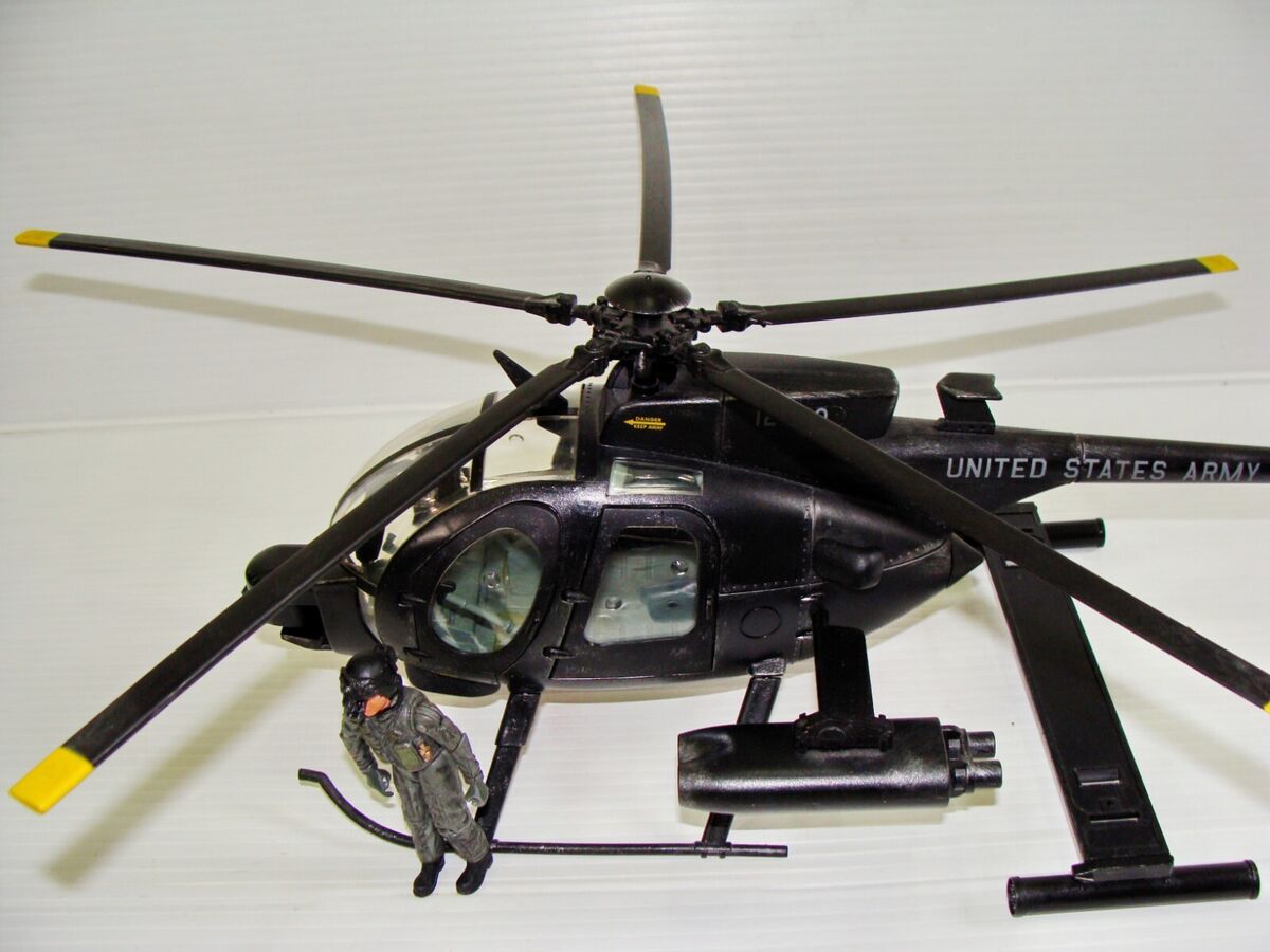1:18 BBI Elite Force U.S Army Attack MH-6 Little Bird Night 1:18 BBI Elite Force U.S Army Attack MH-6 Little Bird Night